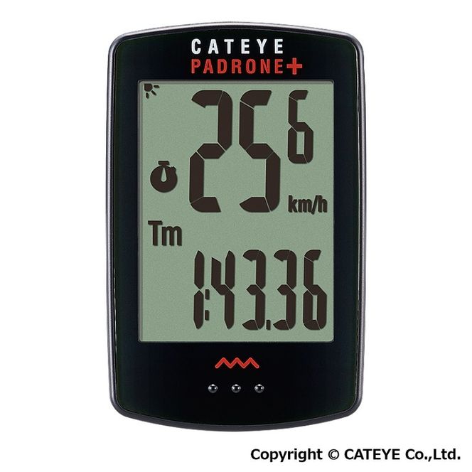 自転車用ワイヤレスサイクロコンピュータ PADRONE+ [CC-PA110W] キャットアイ 自転車 防水 後付け 岡山 赤磐市
