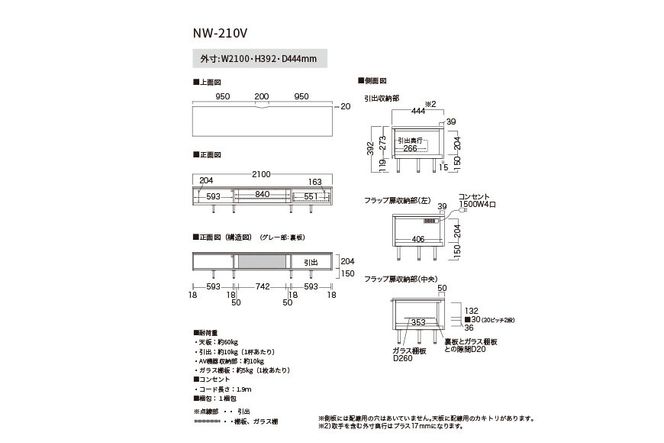 ＴＶボード NW-210V  [No.1058]