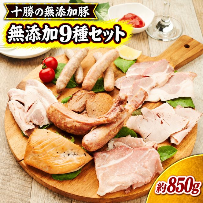 十勝の無添加肉 9種類の無添加セット ［うらがみミート］ 無塩せき 保存料・結着剤不使用【 ソーセージ チキン ベーコン ハム チャーシュー 詰め合わせ 肉 豚 鶏 国産 惣菜 おつまみ 料理 加工品 北海道 十勝 幕別 】