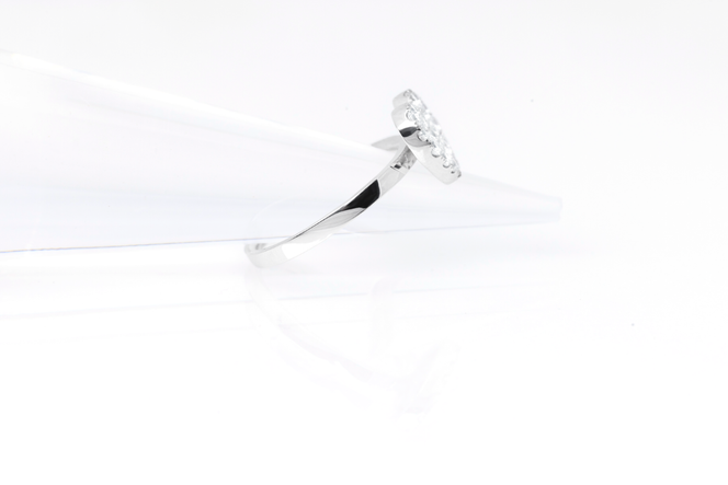 ダイヤモンド リング フラットハートL 0.5ct プラチナ 指輪 リング ジュエリー ダイヤ PT 山梨 H-4819PT SWCI006-pt