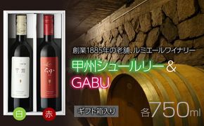 ルミエール　甲州シュールリー & GABU 【ギフト箱入】　ギフトセット　ワインセット　日本ワイン 063-023