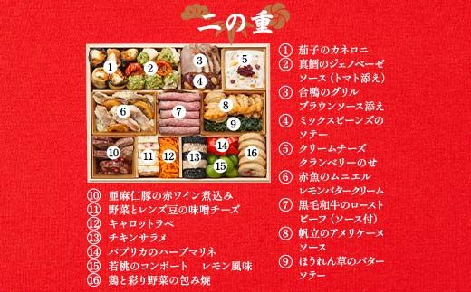 Oisixオリジナルおせち 和洋折衷二段重「上高砂 豊」 F4N-2461