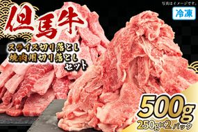 【但馬牛スライス&但馬牛焼肉用切り落とし 計500g（スライス切り落とし250g・焼肉用切り落とし250g）】 冷凍  但馬牛 和牛 国産 大人気 人気 おすすめ ランキング 牛肉 スライス しゃぶしゃぶ すき焼き 肉じゃが ステーキ 焼肉 BBQ 肉 小分け 便利 但馬 兵庫県 但馬牛 JAたじま肉の店本店 72-22