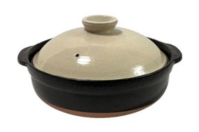 【萬古焼（ばんこやき）】8号 モノトーン土鍋 セラミックコーティング 内山製陶所 【土鍋 2～3人用 セラミック モノトーン 直火用 電子レンジ対応 お手入れ簡単 食洗器対応 三重県 三重 四日市市 四日市 四日市市ふるさと納税 四日市ふるさと納税】