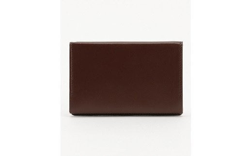 【8-25】さとり　松阪レザー(松阪牛革)　名刺入れ(ブラウン)