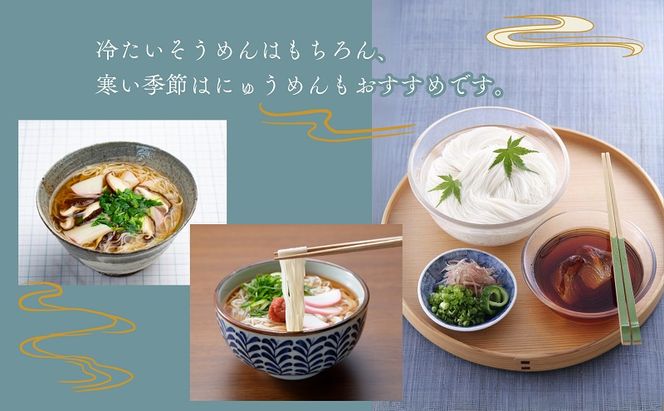 【 小豆島 】銀四郎麺業 小豆島手延素麺 700g (50g×14束)  化粧箱 手延べ 手延 そうめん 素麺 麺 麺類 めん もっちり 国産 香川 香川県 土庄 土庄町