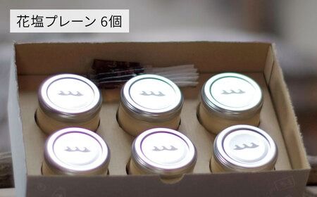 【全3回定期便】しおが主役 しおをかけてたべる プリン 花塩 プレーン 6個 セット 糸島市 / またいちの塩 [AEB007]