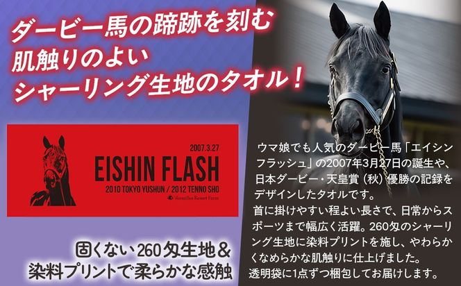 【エイシンフラッシュ】シャーリングフェイスタオル BRTV032