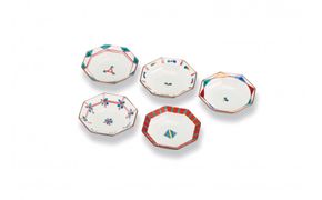 3.3号皿揃　絵変わり 民芸品 工芸品 雑貨 食器 小皿 お皿 プレート キッチン雑貨 キッチン用品 172111_CY3072