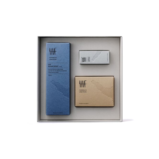 BOX SET (maf essential oil tea tree + maf cold process soap MA + maf room spray No.01)