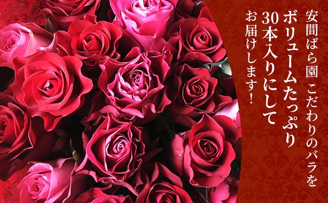 【2026年7月中旬から順次発送】安間ばら園 こだわりの バラ おまかせ詰め合わせ約30本入 クール便 花 ギフト 誕生日 記念日 花束 プレゼント バラ フラワーギフト