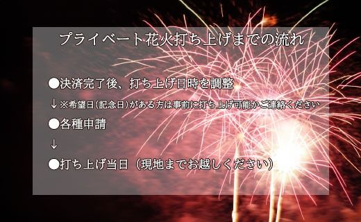 【特別な記念・思い出に】プライベート花火（７５発） 花火 はなび 記念 思い出 プライベート アニバーサリー 誕生日 記念日 結婚 プロポーズ