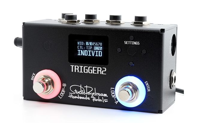 TRIGGER2 V6.3 StudioDaydream スイッチャー 2ループ MIDI コントロール端子 エフェクター ギター