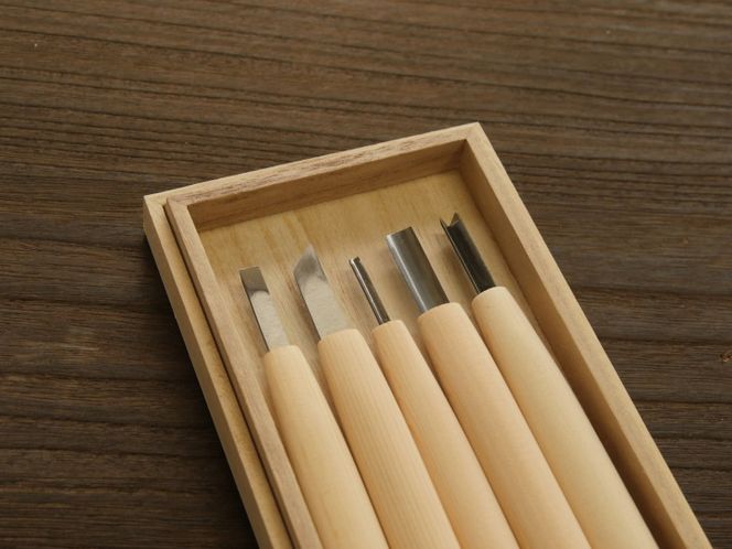 刃物鋼彫刻刀 5本組