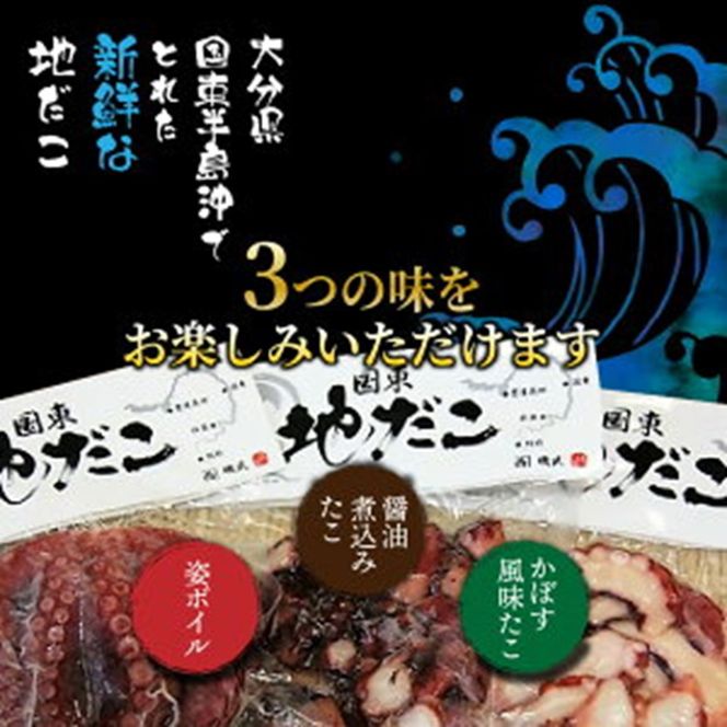 【父の日ギフト】国東半島の天然地だこ三味セット/計400g_2557R