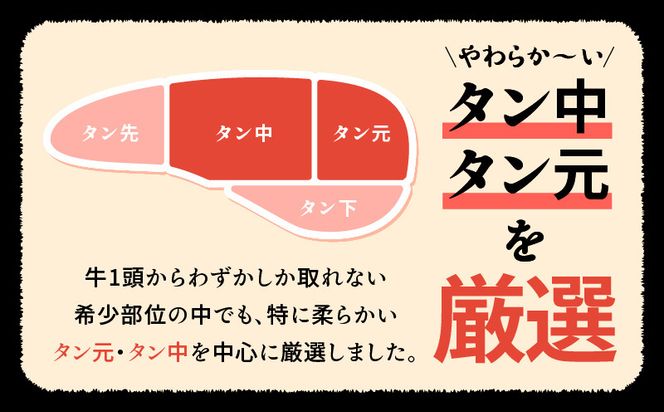 099Z264 牛たん 暴れ盛り 総量 3.6kg 定期便 1.2kg×全3回 小分け【毎月配送コース】