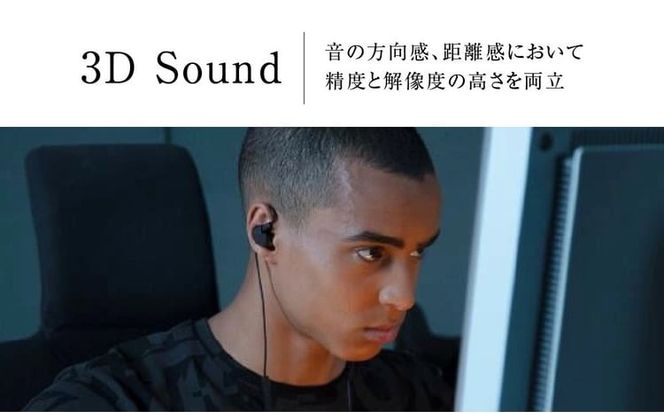 final マイク付 ゲーミング有線イヤホン VR3000 for Gaming ゲーム VR バイノーラル ASMR 360オーディオ推奨 3D SOUND ゲーミングイヤホン 定番 イヤーピース イヤーフック 専用ポーチ 人気 おすすめ ファイナル オーディオブランド