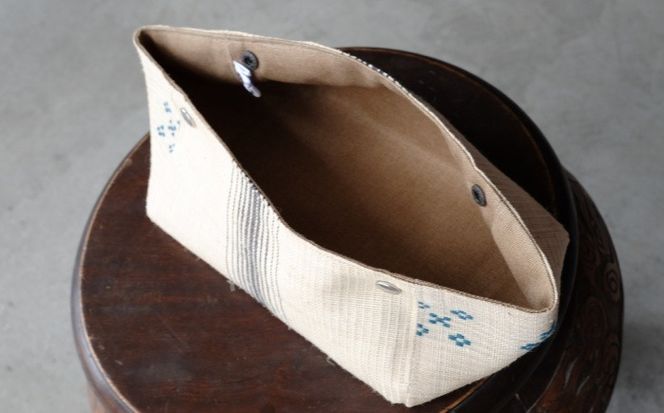 経浮花織 ティッシュケース ユーチイチチ ティッシュカバー ティッシュボックス おしゃれ かわいい 沖縄市 / FABRIC SHOP MINAMI[BCCS004-02]