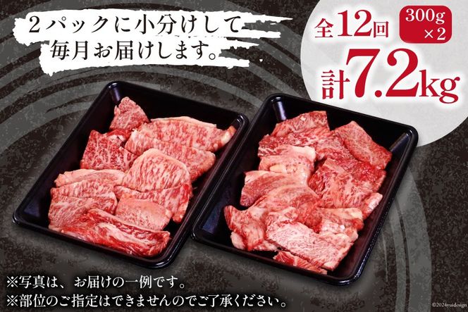 牛肉 訳あり 12回 定期便 宮崎和牛 切り落とし 焼肉 600g ×12回 総計 7.2kg [道の駅「日向」物産館 宮崎県 日向市 452061151] 焼き肉 切落し きりおとし 黒毛和牛 宮崎県産 訳アリ