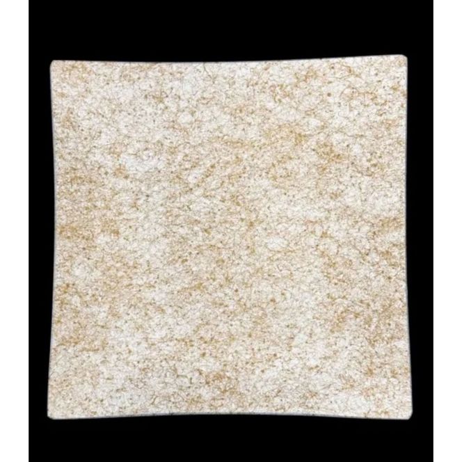 波スクエアプレート S 乱糸（マット仕上げ）純白［NF84］ 303446_CU90039VC03