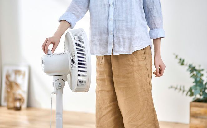 扇風機 リビング扇風機 LFA-307-W ホワイト 空気循環節電対策 冷房 暖房 室内 首振り 送風 送風機 循環 梅雨 部屋干し アイリスオーヤマ 