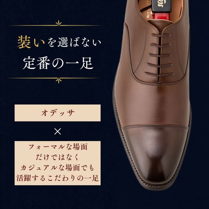 スコッチグレイン ビジネスシューズ メンズ オデッサ 916DBR ストレートチップ 革靴 本革 日本製 E 送料無料 ギフト