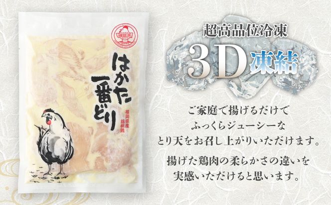 〈総重量1.5kg!〉【3D凍結】はかた一番どり　とり天300g×5パック【あらい】_HA1327