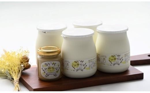 【霧島連山の麓・加藤牧場直送】ジャージーミルクの濃厚ヨーグルトと手作りミルクジャム（ヨーグルト ジャム ミルク 手作り 加工品）