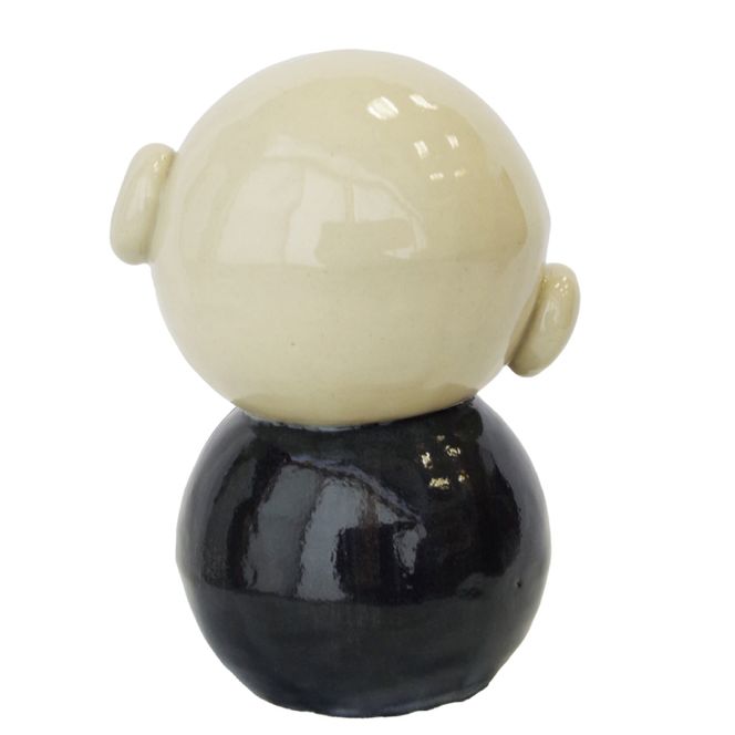 ほっこりおじぞうさん（中）丸耳【インテリア 陶器 おじそうさま 飾り】(BF203)