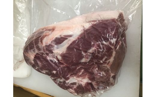 千葉県山武市産　あじわいポーク肩ロース　約2kg ／豚肉 ロース 肩ロース ポーク ブロック肉 豚ロース とんかつ ソテー ぶた肉 ブタ肉 国産 千葉県 山武市　 SMBT002