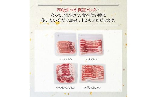 「まるみ豚」宮崎県産豚肉　スライスしゃぶしゃぶセット　計1.6㎏ 【 豚肉 豚 肉 国産 川南町 スライス 】[D11508]