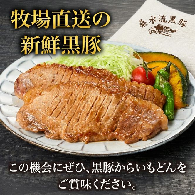 【牧場直送の新鮮黒豚】桑水流黒豚からいもどん特選セット（豚肉 黒豚 豚 肉 お肉 詰め合わせ 豚バラ）