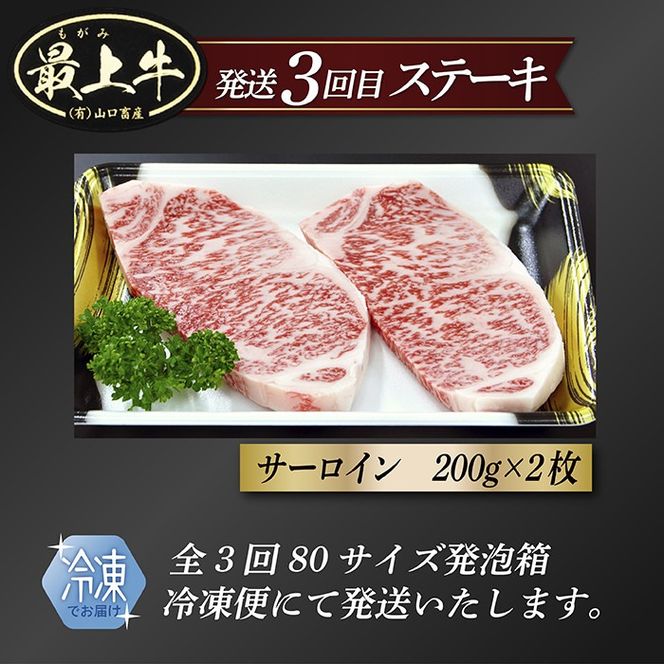 【冷凍】【3回配送で全5種】特選最上牛3回定期便