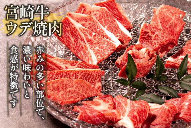【畜産農家応援】 牛肉 焼肉 宮崎牛 ウデ 焼肉用 500g [ ミヤチク 宮崎県 日向市 452061598] 冷凍 内閣総理大臣賞 焼き肉 牛ウデ ウデ肉 黒毛 和牛 黒毛和牛 国産 国産牛肉 アウトドア BBQ キャンプ