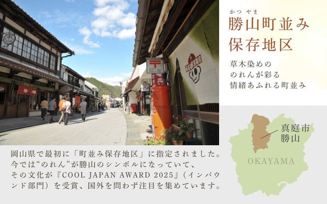 勝山 手ぬぐい 絞り染め体験 2名様分 / 真庭 勝山 草木染 染物 体験 チケット 草木染め 自然 自然素材 【hnkk004-01】