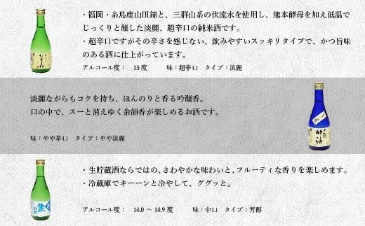 宇美町の蔵元「萬代」自慢の日本酒セットＡ ／ お酒 大吟醸 純米酒 生貯蔵酒 辛口 福岡県 特産　RZ001