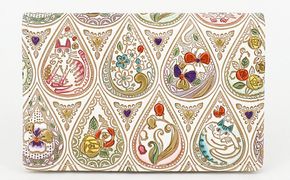 パスケース 花と猫 ミックス 文庫屋大関 名刺入れ カードホルダー 名刺ケース 名刺ホルダー カード入れ 定期入れ 定期ケース 小物 革小物 革製品 革 民芸品 猫 猫グッズ 日本製 東京 東京都 墨田区　お届け：発送可能時期より順次配送