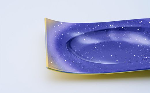 iroikoi 波形置皿 旅人の灯り 工芸品 食器 皿 山中漆器 F6P-3333
