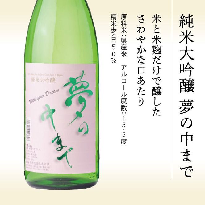純米大吟醸夢の中まで1800ml N041-YB125