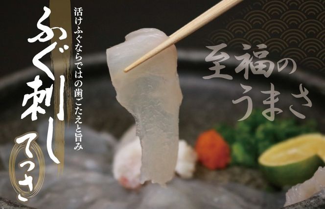 030D191 国産活け とらふぐ ふぐちり／ふぐ刺し セット 2人前【てっさ ふぐ フグ ぽん酢付 冷蔵 海鮮】