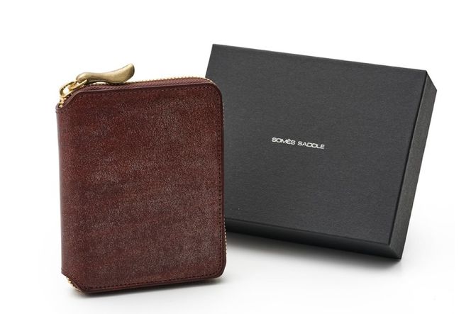 SOMES ラウンド 二つ折り 財布 (ブラウン) WF-27 [ソメスサドル 北海道 砂川市 12260677-b] ソメス メンズ レディース ウォレット さいふ サイフ 本革 革 革製品 革財布 レザー