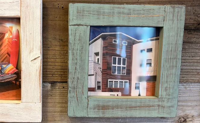 木製フレーム（スクエア） 木 木製 フレーム スクエア ホワイト 写真 絵 インテリア オリジナル 手作り ハンドメイド 湘南 茅ヶ崎市 神奈川県