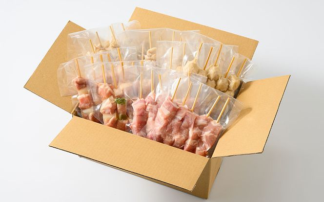 つくば鶏 焼き鳥セット 40本 焼き鳥 焼鳥 もも肉 ネギま ネギ間 鶏皮 つくね 串 串焼き 茨城県 守谷市