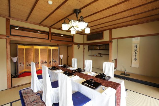 【下鴨茶寮本店】懐石【禄膳】ペア食事券｜京都 老舗料亭 人気店 ［ 京都 老舗 料亭 ランチ・ディナー共通 食事券 旧三井家下鴨別邸の観覧付き 人気 おすすめ グルメ 京料理 京懐石 送料無料 ふるさと納税 ］ 261009_A-AF017