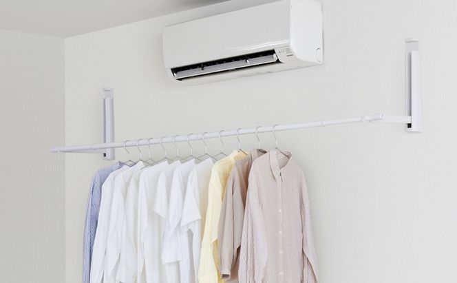 壁につける室内物干し WMR-40 ホワイト 壁付け物干し 物干し 室内 折りたたみ 室内物干し 省スペース コンパクト 大容量 洗濯物干し 壁付け 賃貸 ピン 簡単 設置 部屋干し 倒れない 室内干し 一人暮らし アイリスオーヤマ 壁につける室内物干し