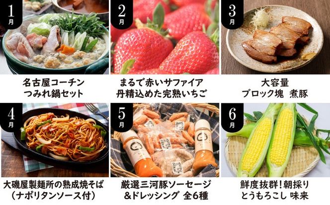 碧南市がチョイスした厳選定期便！ 【全12回】厳選！季節を彩る旬のバラエティ定期便(毎月お届け） 　H028-089