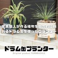 ドラム缶プランター 【本体ベージュ×脚ナチュラル色】 Z125VC01 