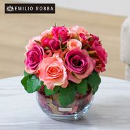 【母の日専用】アートフラワー エミリオ・ロバ　ローズポプリアレンジ M-p 母の日 ギフト 造花 プレゼント