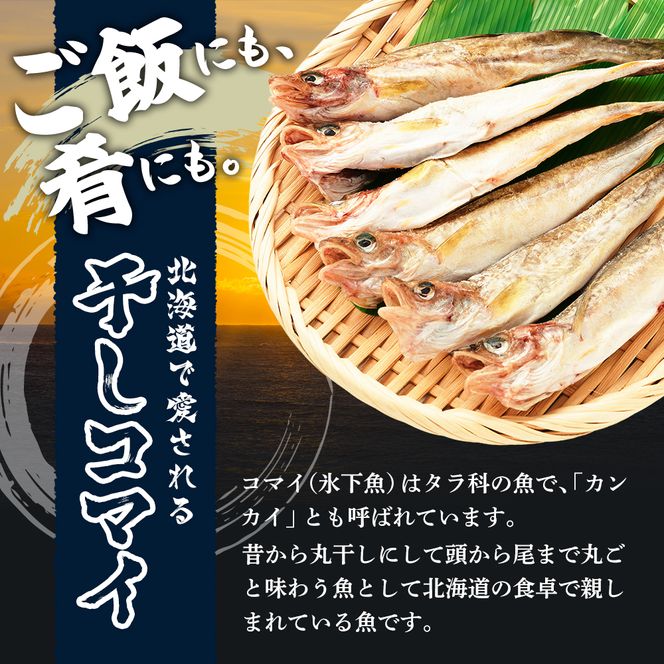 先行予約 2027年2月発送 北海道 厚岸産 丸干しコマイ 190g×5パック ソウルフード 魚貝類 干物 焼魚 おつまみ 冷凍 厚岸湖 天日干し 焼くだけ おかず 