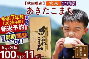 ※令和7年産 新米予約※《定期便11ヶ月》秋田県産 あきたこまち 100kg【玄米】(5kg小分け袋) 2025年産 お届け周期調整可能 隔月に調整OK お米 藤岡農産|foap-21711